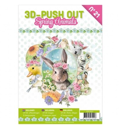 3DPO10021 - Find-it - 3D Push-Out Book 21 – Animaux de printemps - Animaux 3DPO10021 - Find-it - 3D Push-Out Book 21 – Animaux de printemps - Animaux