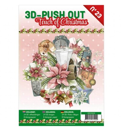 3DPO10023 - Find-it - 3D Push-Out Book 23 – Une touche de Noël - 