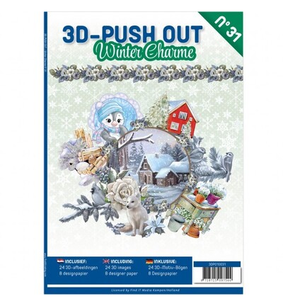 3DPO10031 - Find-it - 3D Push-Out Book 31 – Charme hivernal - 