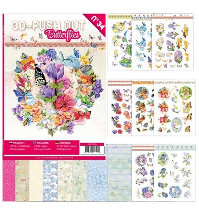 3DPO10034 - Find-it - 3D Push-Out Book 34 – Papillons - Animaux 3DPO10034 - Find-it - 3D Push-Out Book 34 – Papillons - Animaux