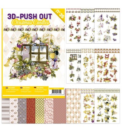 3DPO10035 - Find-it - 3D Push-Out Book 35 – Bougies de Noël - 