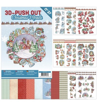 3DPO10037 - Find-it - 3D Push-Out Book 37 – Miracle de Noël - 3D-Push Out Christmas