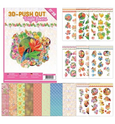 3DPO10038 - Find-it - 3D Push-Out Book 38 – Fleurs urbaines - Fleurs 3DPO10038 - Find-it - 3D Push-Out Book 38 – Fleurs urbaines - Fleurs