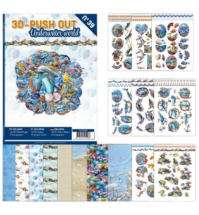 3DPO10039 - Find-it - 3D Push-Out Book 39 – Monde sous-marin - 