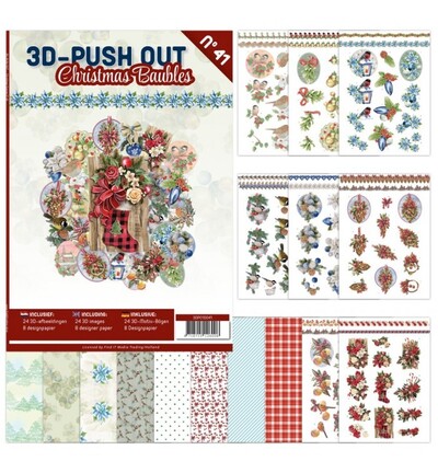 3DPO10041 - Find-it - 3D Push-Out Book 41 – Boules de Noël - 