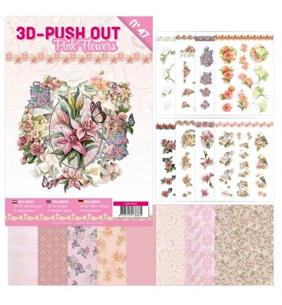 3DPO10047 - Find-it - 3D Push-Out Book 47 – Fleurs roses - Fleurs 3DPO10047 - Find-it - 3D Push-Out Book 47 – Fleurs roses - Fleurs