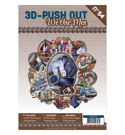 3DPO10054 - Find-it - 3D Push-Out Book 54 – Nous sommes des hommes - Hommes