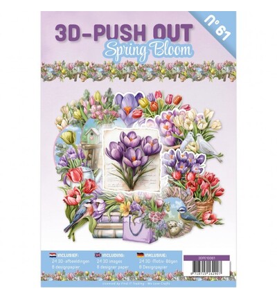 3DPO10061 - Find-it - 3D Push-Out Book 61 – Floraison printanière - 