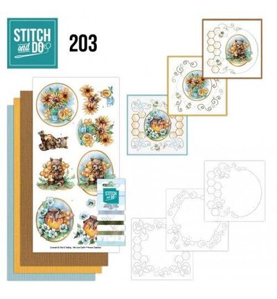 STDO203 - Find-it - Stitch & Do Kit de broderie - Abeille et miel - Stitch & Do Kit de broderie STDO203 - Find-it - Stitch & Do Kit de broderie - Abeille et miel - Stitch & Do Kit de broderie