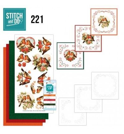 STDO221 - Find-it - Stitch & Do Kit de broderie - Oiseaux romantiques - Stitch & Do Kit de broderie STDO221 - Find-it - Stitch & Do Kit de broderie - Oiseaux romantiques - Stitch & Do Kit de broderie