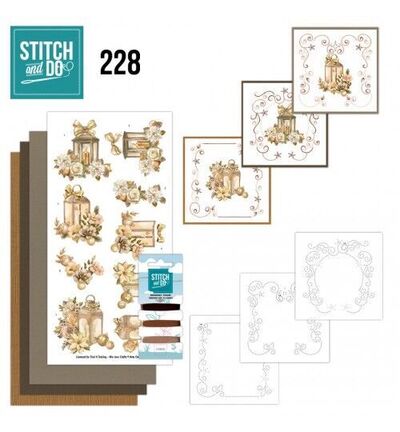 STDO228 - Find-it - Stitch & Do Kit de broderie - Noël doré givré - Stitch & Do Kit de broderie STDO228 - Find-it - Stitch & Do Kit de broderie - Noël doré givré - Stitch & Do Kit de broderie