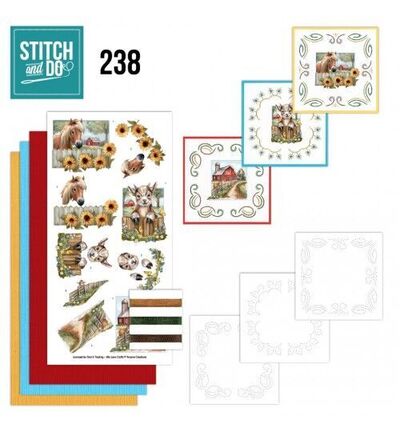 STDO238 - Find-it - Stitch & Do Kit de broderie - Amis de la ferme - Stitch & Do Kit de broderie STDO238 - Find-it - Stitch & Do Kit de broderie - Amis de la ferme - Stitch & Do Kit de broderie