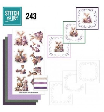 STDO243 - Find-it - Stitch & Do Kit de broderie - Noël violet pastel - Stitch & Do Kit de broderie STDO243 - Find-it - Stitch & Do Kit de broderie - Noël violet pastel - Stitch & Do Kit de broderie