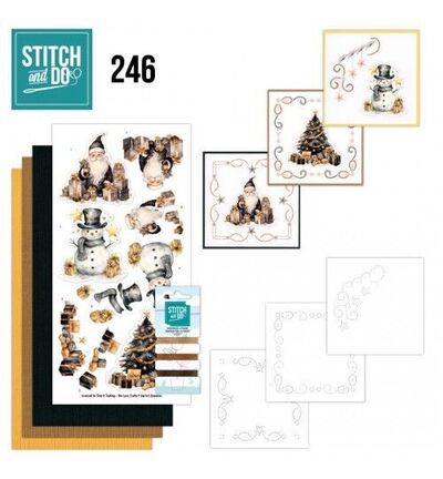STDO246 - Find-it - Stitch & Do Kit de broderie - Murmure doré - 