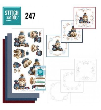 STDO247 - Find-it - Stitch & Do Kit de broderie - Vacances de gnomes - 
