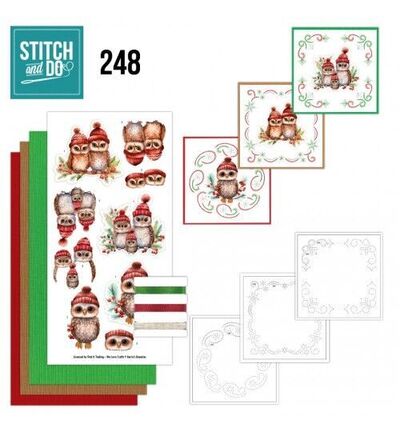 STDO248 - Find-it - Stitch & Do Kit de broderie - Un Noël très poilu - 
