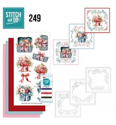 STDO249 - Find-it - Stitch & Do Kit de broderie - Fleurs givrées - 