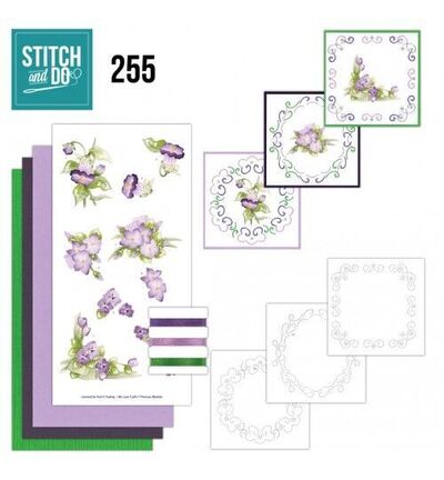 STDO255 - Find-it - Stitch & Do Kit de broderie - Floraison violette - 
