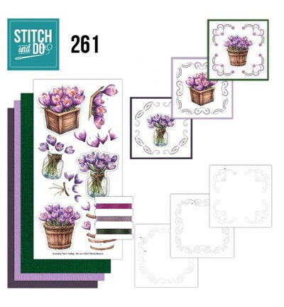 STDO261 - Find-it - Stitch & Do Kit de broderie - Premières fleurs - 