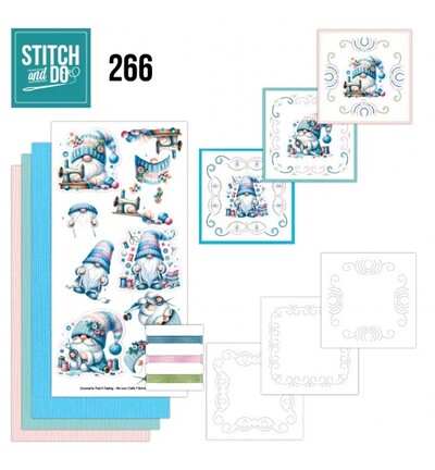 STDO266 - Find-it - Stitch & Do Kit de broderie - Happy Gnomes - 