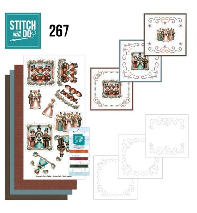 STDO267 - Find-it - Stitch & Do Kit de broderie - Victorian Christmas Tales - 