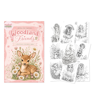 MMCB10001 - Mabel & Moss - Woodland Friends - Coloring Book - Coloring Book MMCB10001 - Mabel & Moss - Woodland Friends - Coloring Book - Coloring Book