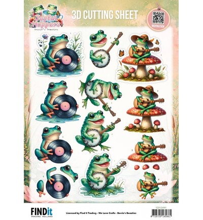 CD12491 - Find-it - Feuille 3D à découper – Hopping Harmony - Joyful Hoppers