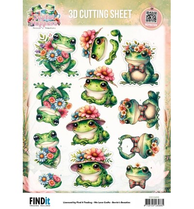 CD12493 - Find-it - Feuille 3D à découper – Bouquet Of Joy - Joyful Hoppers