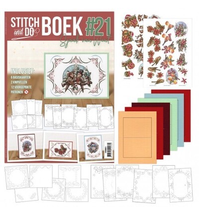 STDOBB021 - Find-it - Stitch & Do Livre A6 - 21 Plumes de Noël - 