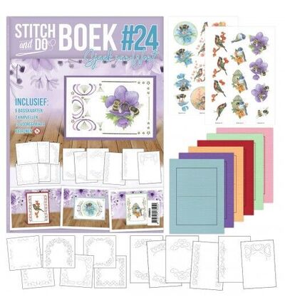 STDOBB024 - Find-it - Stitch & Do Livre A6 - 24 Oiseaux et abeilles - 
