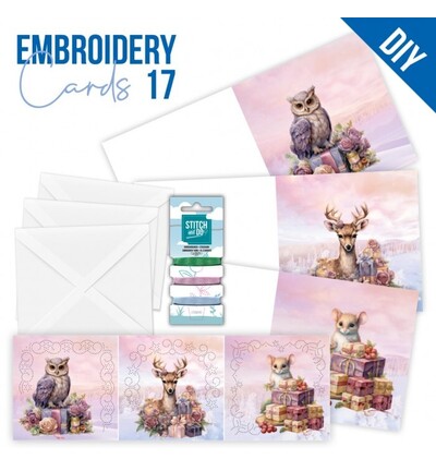 STDOPP017 - Find-it - Stitch & Do Cards 17 - Noël violet pastel - 