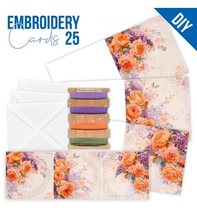 STDOPP025 - Find-it - Stitch & Do Cards 25 - Roses orange - 