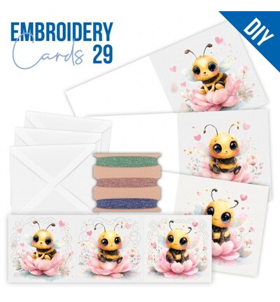 STDOPP029 - Find-it - Stitch & Do Cards 29 - Abeilles adorables - 