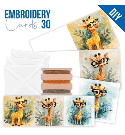 STDOPP030 - Find-it - Stitch & Do Cards 30 - Girafes malignes - Stitch & Do Cartes STDOPP030 - Find-it - Stitch & Do Cards 30 - Girafes malignes - Stitch & Do Cartes
