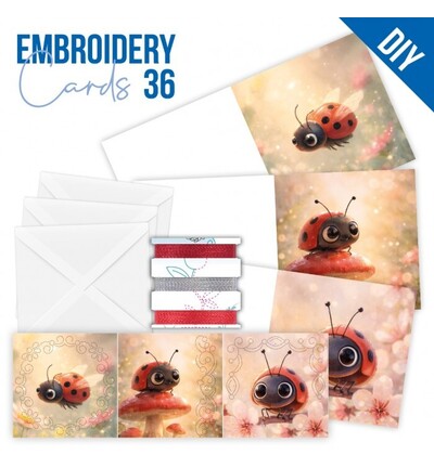 STDOPP036 - Find-it - Stitch & Do Cards 36 - Coccinelle - 