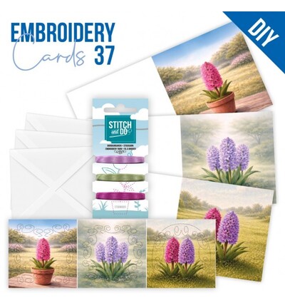 STDOPP037 - Find-it - Stitch & Do Cards 37 - Jacinthe de printemps - 
