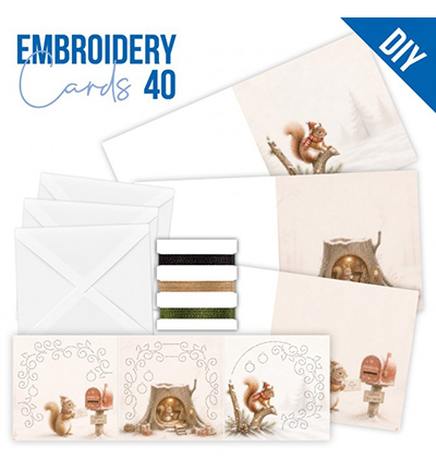 STDOPP040 - Find-it - Stitch and Do Cards 40 - Christmas Squirrel - Stitch & Do Cartes STDOPP040 - Find-it - Stitch and Do Cards 40 - Christmas Squirrel - Stitch & Do Cartes