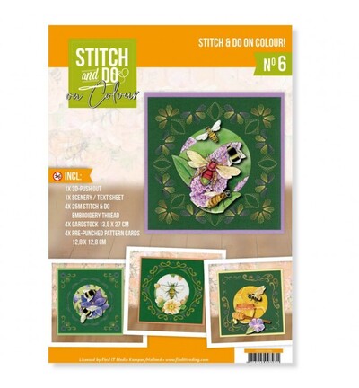 STDOOC10006 - Find-it - Stitch & Do on Colour 06 - Abeilles bourdonnantes - 