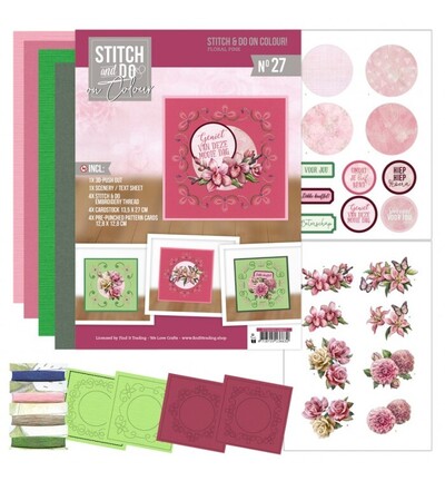 STDOOC10027 - Find-it - Stitch & Do on Colour 27 - Fleurs - 