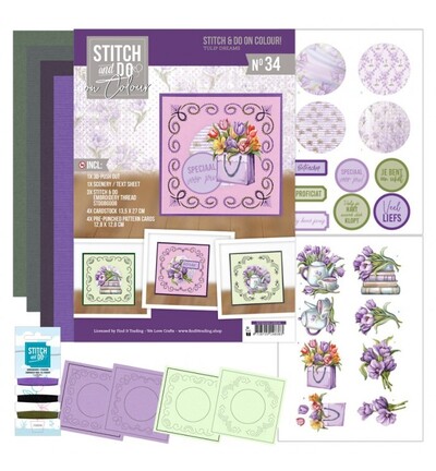 STDOOC10034 - Find-it - Stitch & Do on Colour 34 - Rêves de tulipes - 