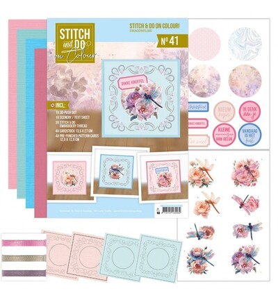 STDOOC10041 - Find-it - Stitch & Do on Colour 41 - Libellules - 