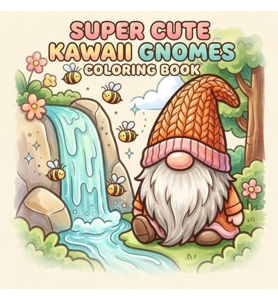 FITCCB10005 - Find-it - Livre de coloriage – Gnomes kawaii super mignons - 