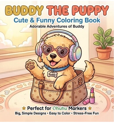 FITCMCB10001 - Find-it - Mini livre de coloriage – Buddy le chiot - 