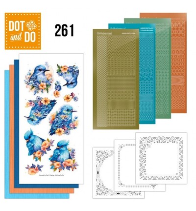 DODO261 - Find-it - Dot & Do 261 – Berrie's Beauties – Oiseau bleu - 