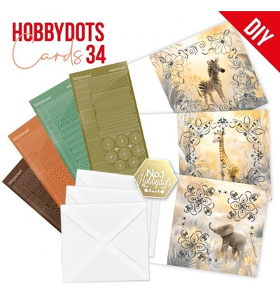 DODOPP034 - Find-it - Hobbydots Cards 34 – Jeunes animaux sauvages - Hobbydots Cards