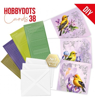 DODOPP038 - Find-it - Hobbydots Cards 38 – Oiseaux de printemps - Hobbydots Cards