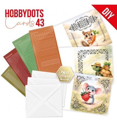 DODOPP043 - Find-it - Hobbydots Cards 43 – Adorables amis du jardin - 