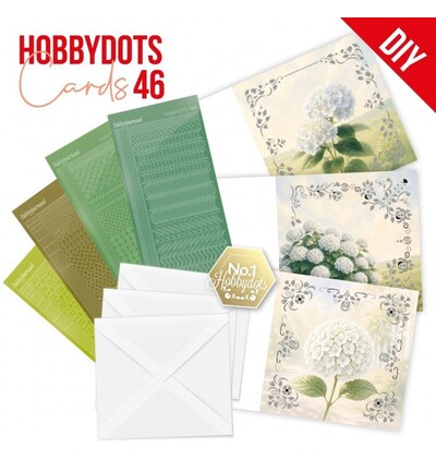 DODOPP046 - Find-it - Hobbydots Cards 46 – Hortensia blanc - Hobbydots Cards
