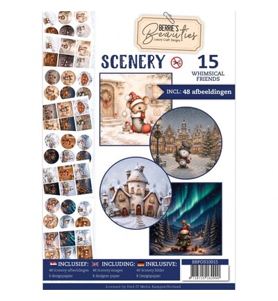 BBPOS10015 - Find-it - Push-Out Book 15 – Amis fantaisie - Noël