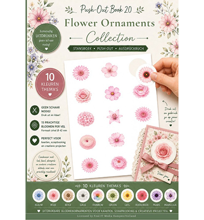 BBPOS10020 - Find-it - Push-Out Book 20 - Flower Ornaments Collection - Fleurs BBPOS10020 - Find-it - Push-Out Book 20 - Flower Ornaments Collection - Fleurs